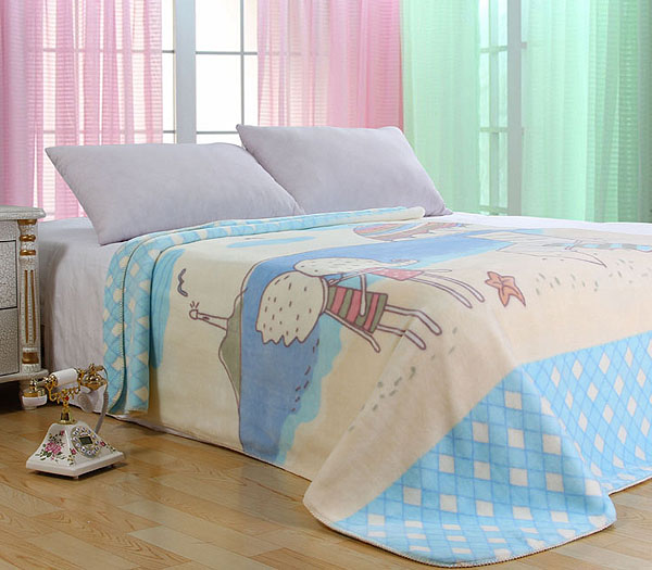  G261 double layer printing cloud blanket